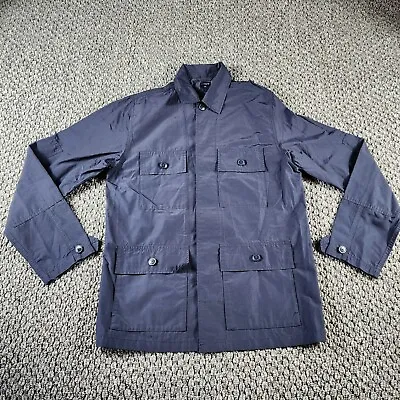 J Crew Jacket Mens S Small 4 Pocket Peacoat Utility Windbreaker Navy Blue  • $29.99