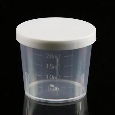 Plastic Medicine Medication Measure Guided Measuring Container Cup Pot I3V1 • £2.92