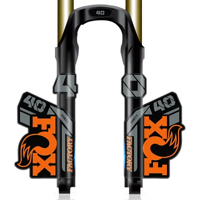 Fork Sticker For 2021 FOX 40 Mountain Bike DH Bicycle Decals Orange Gray Grey • $14.99