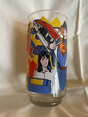 Vintage Dc Comics Superman Pepsi Glass Lois Lane Is Saved By Her Hero • $14.99