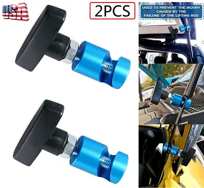 2X Car Hood Trunk Lift Rod Support Clamp Shock Prop Strut Stopper Retainer Tool • $28.28