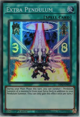 YuGiOh Extra Pendulum DIFO-EN052 Super Rare 1st Edition • £0.99