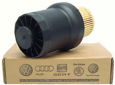 New Genuine OEM VW Oil Filter Cover Cap 2.5 Rabbit Golf Passat MK5 MK6 2006-14  • $47.95