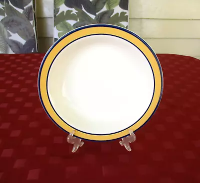 $10 • Buy Italian Pasta Soup Bowl Kerauno Strong *Contemporary Yellow & Blue Trim VGC