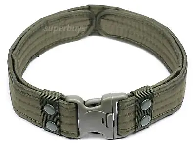 Army Green Heavy Duty Tactical Belt Load Bearing Police Security Military 54mm • $19.23