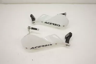 Acerbis Wrap Around Handguards White Hand Guard Guards Covers Motocross MX ATV • $55