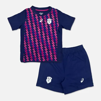 £14.98 • Buy Asics Stade Francais Infants Rugby Gameday Suit Game Day Kit Children Kids