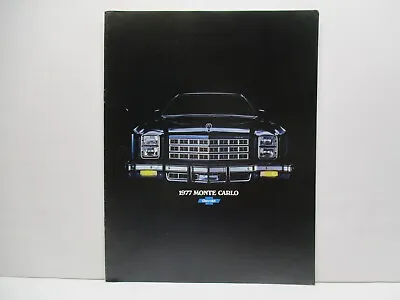 $8.99 • Buy 1977 Chevy Monte Carlo Car Dealer Brochure Parts Gas Sign Race Vintage Engine
