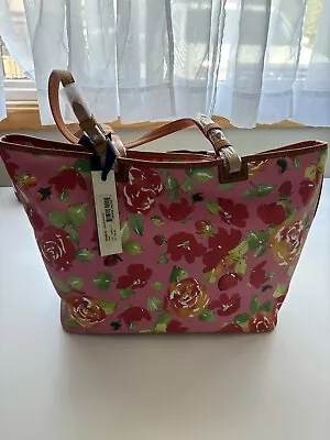 Dooney & Bourke Floral Satchel Pink Crossbody Shoulder Top Handle Handbag • $75