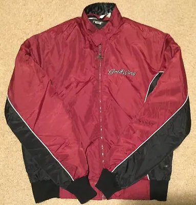 VTG Honda Line Goldwing Mens Motorcycle Jacket Coat Windbreaker Insulated SZ XL • $29.99