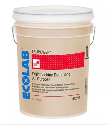 Ecolab Trupower Warewashing Dishmachine Dish Detergent 5 Gallons • $224.96