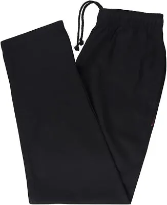 New Black CHEF TROUSER With Elasticated Waist Restaurent Kitchen Chef Trouser UK • £11.99