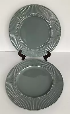 Set Of 2 Mikasa Italian Countryside Graphite Gray 11-1/2  Dinner Plates MINT • $27.50