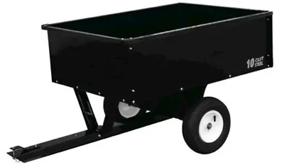 500 Lb Steel Utility Dump Cart  Tow Behind Tractor ATV Garden Lawn Hauling Wagon • $224.38