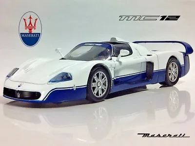 Maserati MC12 White Color 2-door Targa Top Diecast Model Car 1:43 Scale (2004) • $20.97