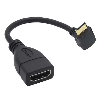 15CM Right Angle Mini Hdmi To Hdmi 90 Degree Hdmi Male To HDMI Female Cable A... • $14.19