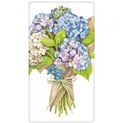 Mary Lake-Thompson Hydrangea Bouquet Flour Sack Kitchen Towel Bagged • $10.50