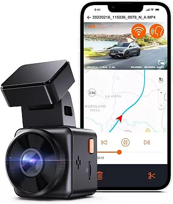 Vantrue E1 Lite WiFi Dash Cam 1080P Mini Dash Camera With GPS And Speed Free APP • $179.21