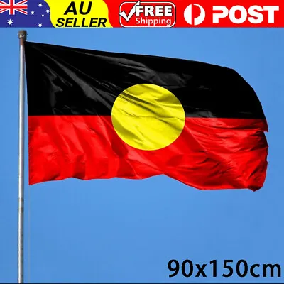 Australian Aboriginal Flag 150x90 Cm Large Heavy Duty Indigenous Flag Large AU • $11.75