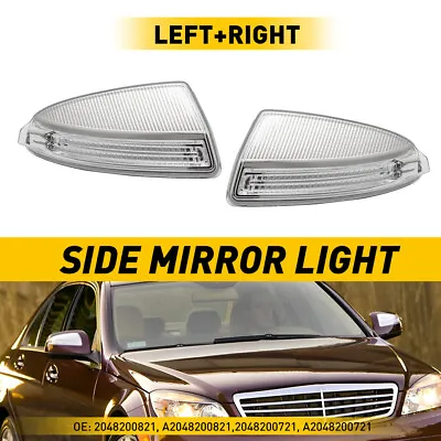 For 2008-2012 Mercedes Benz C300 C63 AMG Sedan LED Mirror Turn Signal Lights • $25.99