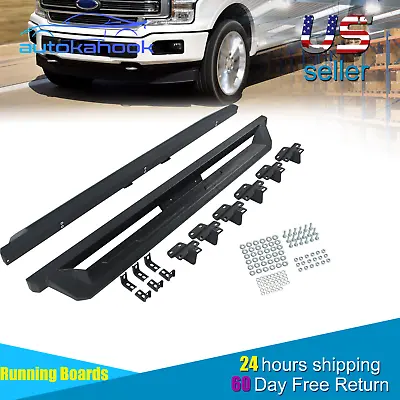 Side Step Nerf Bars Running Boards For 2015-2023 Ford F-150 Super Duty Crew Cab • $83.39