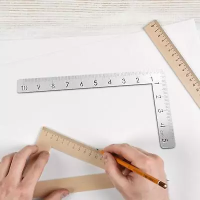 L Square Ruler Steel DIY Leather 90 Degree For DIY Art Framing • $10.30