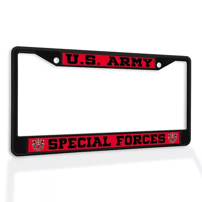 Metal License Plate Frame Vinyl Insert U.S. Army Special Forces • $17.99