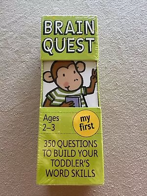 My First Brain Quest: 350 Q&A's To Build Your Toddlers Word Skills NEW & SEALED • $12.95