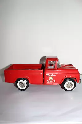 Vintage Buddy L TRAVELING ZOO Red Pickup Truck 4 Wheel Antique Construction Toy • $50