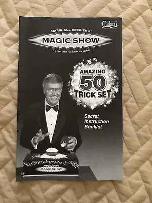 Marshall Brodien 50 Magic Tricks Secret Instruction Booklet 2000 - Rare & New • $14