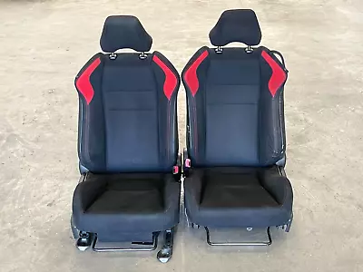 ⭐2013-2016 Scion Fr-s / Subaru Brz Front Seat Lh & Rh Suede W/ Red Oem Lot2368 • $524.21