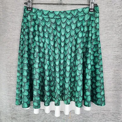 BlackMilk X Game Of Thrones Size Small Green Dragon Scale Skirt 24  Waist  • $41.97