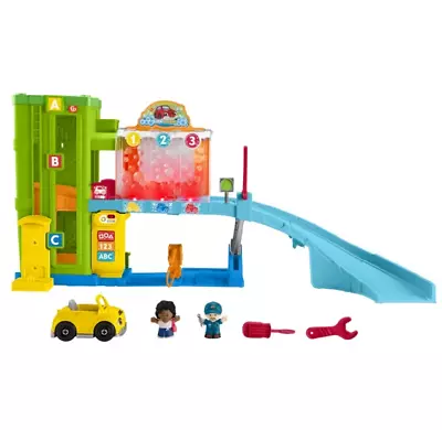 Fisher-Price Little People Light-Up Learning Garage Incl 2 X Figures 1 X Vehicle • $89