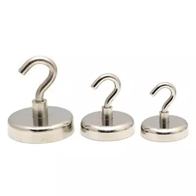 Magnetic Hooks Magnet Hook Neodymium Rare Earth Magnet For Refrigerator BBQ • £3.24