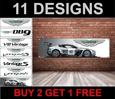 Aston Martin Banner Garage Workshop Printed Pvc Advertising Aston Martin Sign • $18.64