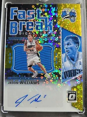 Jason Williams Gold Fastbreak Auto #/10 2021-22 Optic • £49.59