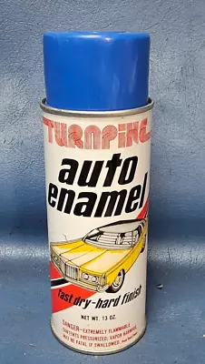 Vtg NOS Turnpike Auto Enamel Spray Paint 13oz Can ROYAL BLUE C1211 FULL Rattles • $65