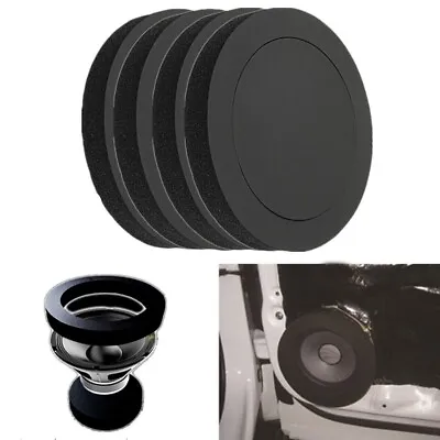 4 PCS 6.5 Car Door Speaker Bass Ring Foam Woofer Pad Noise Sound Wave Parts • $18.70