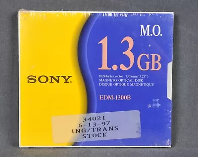 Sony Magneto Optical Disk 1.3GB 1024 Byte/Sector (5.25 ) EDM-1300B • $14.95