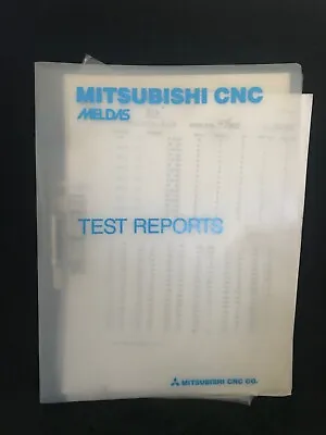 Mitsubishi Cnc Test Reports Manual • $25