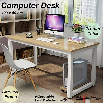 $104.95 • Buy Computer Desk Study Office Storage MAPLE PC Laptop Table Student Home Writing Ta