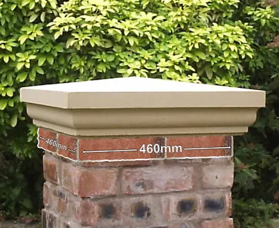 Fluted Cast Stone Pier Caps Two Sizes 3 Colours Available Garden Walling Regal • £159.99