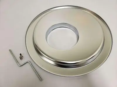 14  Round Chrome Air Cleaner Offset HEI Base Ford Chevy Edelbrock Holley 5-1/8  • $29.87