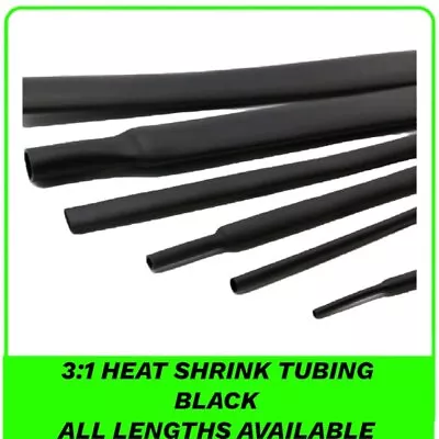 3:1 Heat Shrink Tubing Electrical Sleeving Cable Heatshrink Tube Protection • £0.99