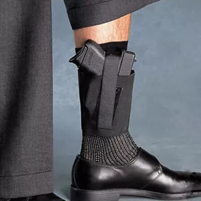 Tactical Right/Left Hand Ankle Leg Gun Holster Concealed Carry Hook Loop Pistols • $11.56