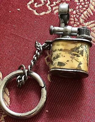 Vintage Novelty Miniature Petrol Lighter Keyring 21mm • $35
