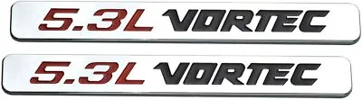 5.3L VORTEC Emblem 3D Badge Replacement For Z71 Car Engine Badge Chrome - 2 Pack • $13.59