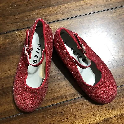 £10.47 • Buy Ruby Red Slippers ￼Dorothy￼ Wizard Of Oz Toddler Size 9 Red Glitter Buckle