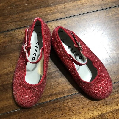 £10.47 • Buy Ruby Red Slippers ￼Dorothy￼ Wizard Of Oz Toddler Size 9 Red Glitter Buckle