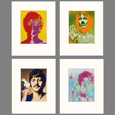 The Beatles Richard Avedon Set Of Four 16 X 20 Inch 8 Ply Matted Prints • $385